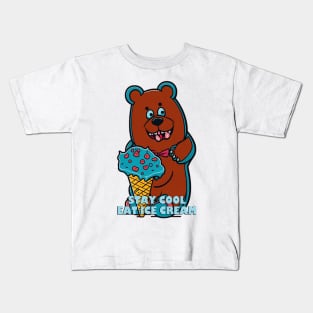 Ice Cream and bear Kids T-Shirt